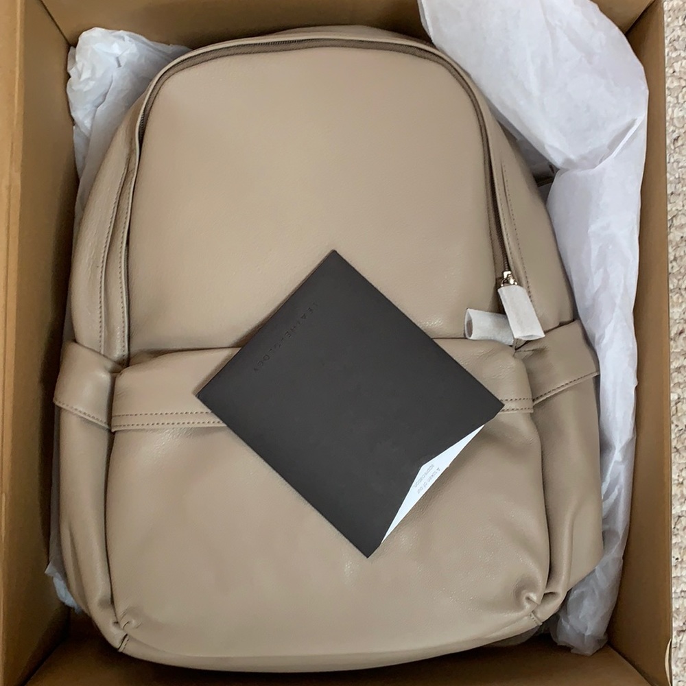 Leatherology tan brand new backpack